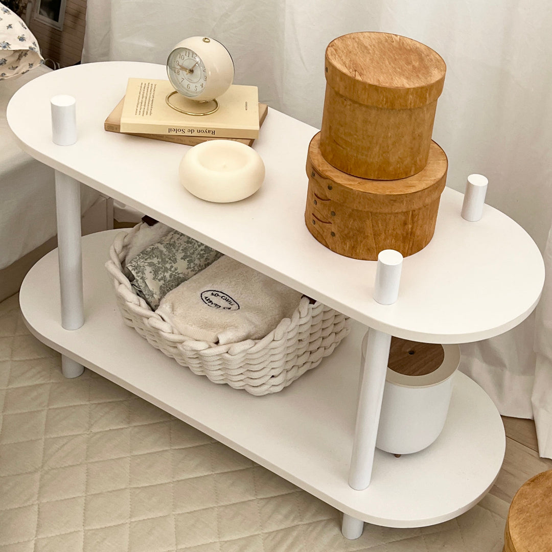 ホワイトラウンドラック｜棚 おしゃれ – Little Rooms