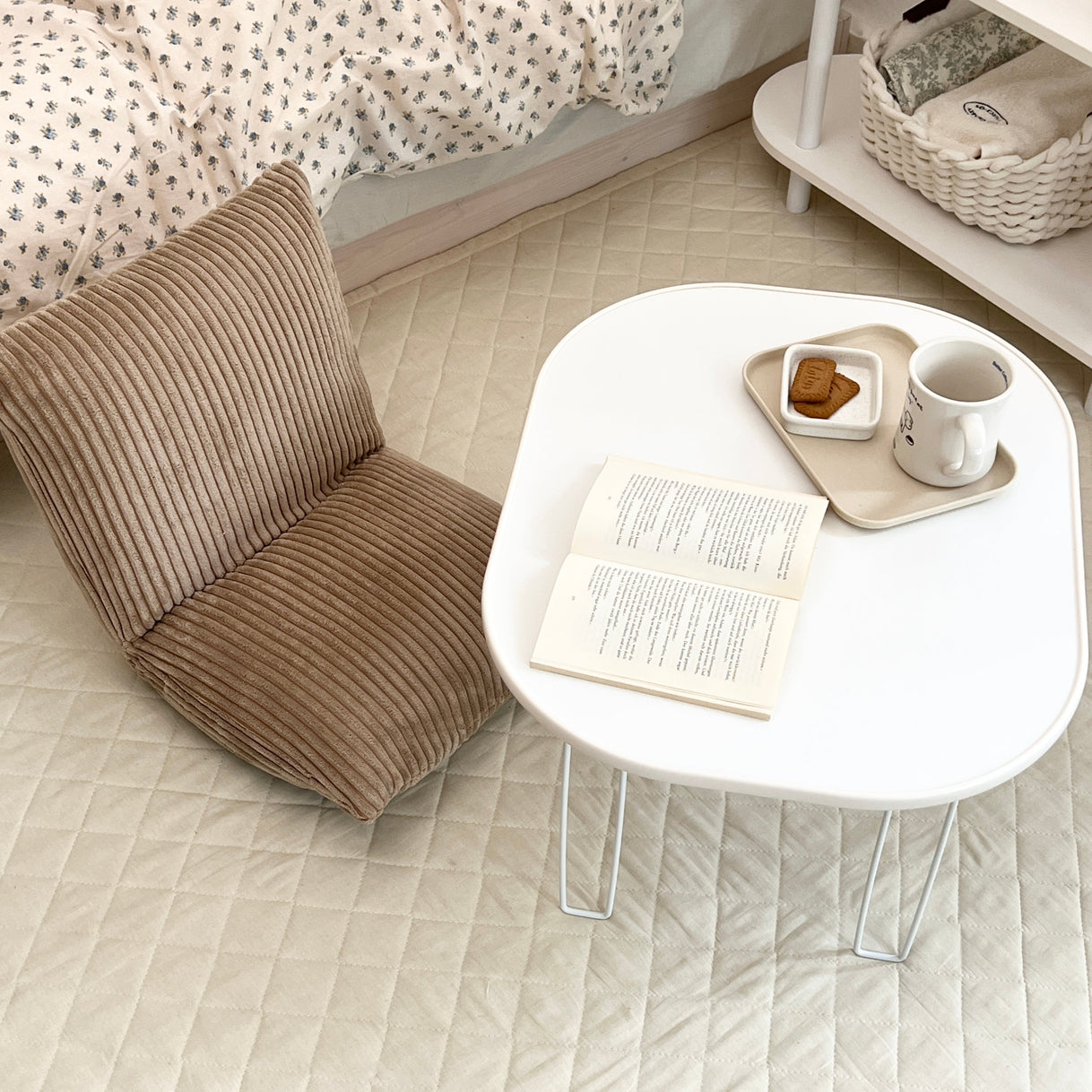 Roomnhome｜Mono ラウンド折りたたみローテーブル