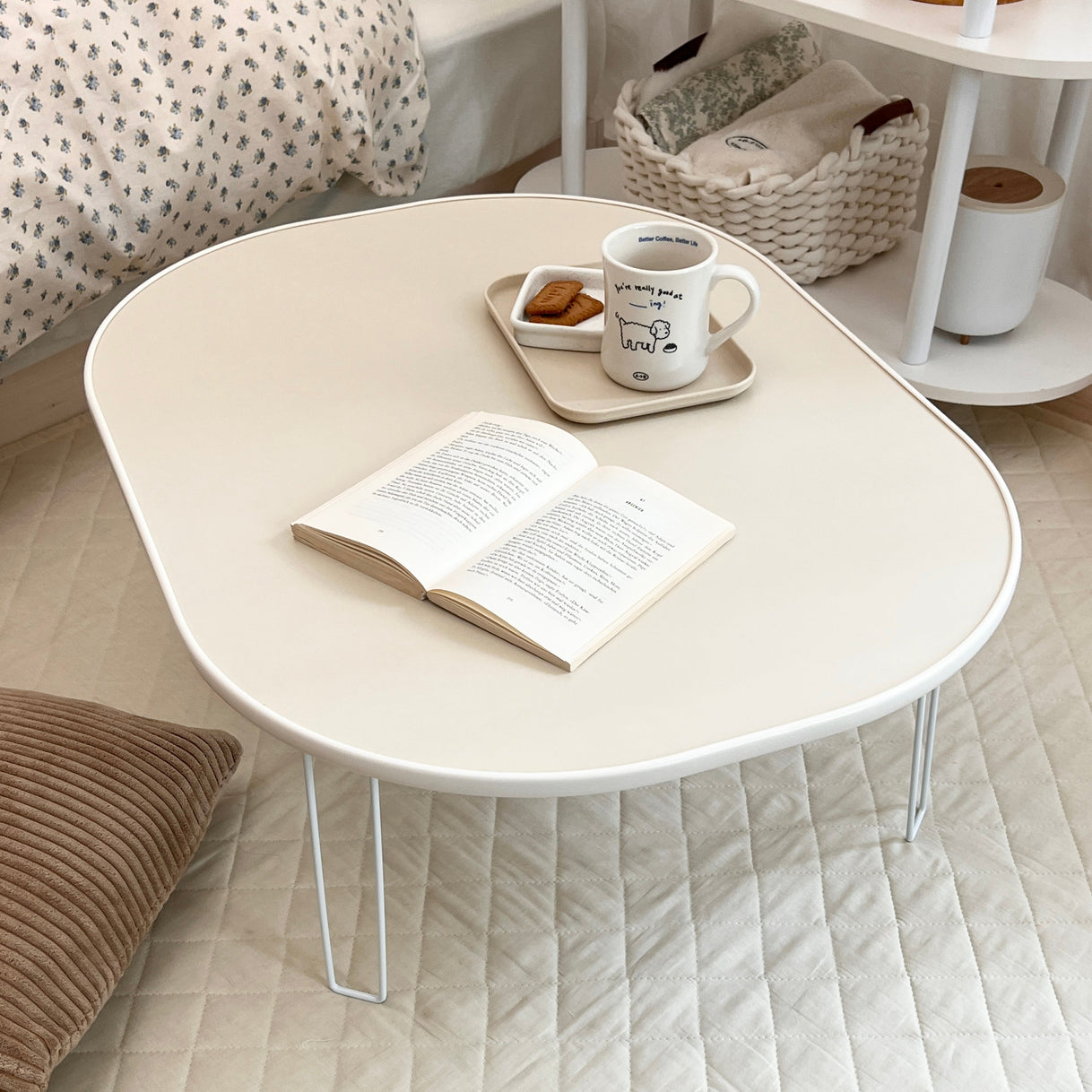 Roomnhome｜Mono ラウンド折りたたみローテーブル