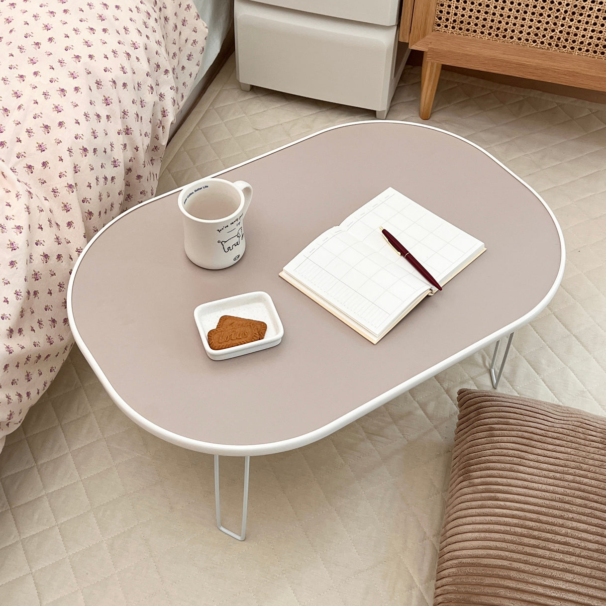 Roomnhome｜Mono ラウンド折りたたみローテーブル