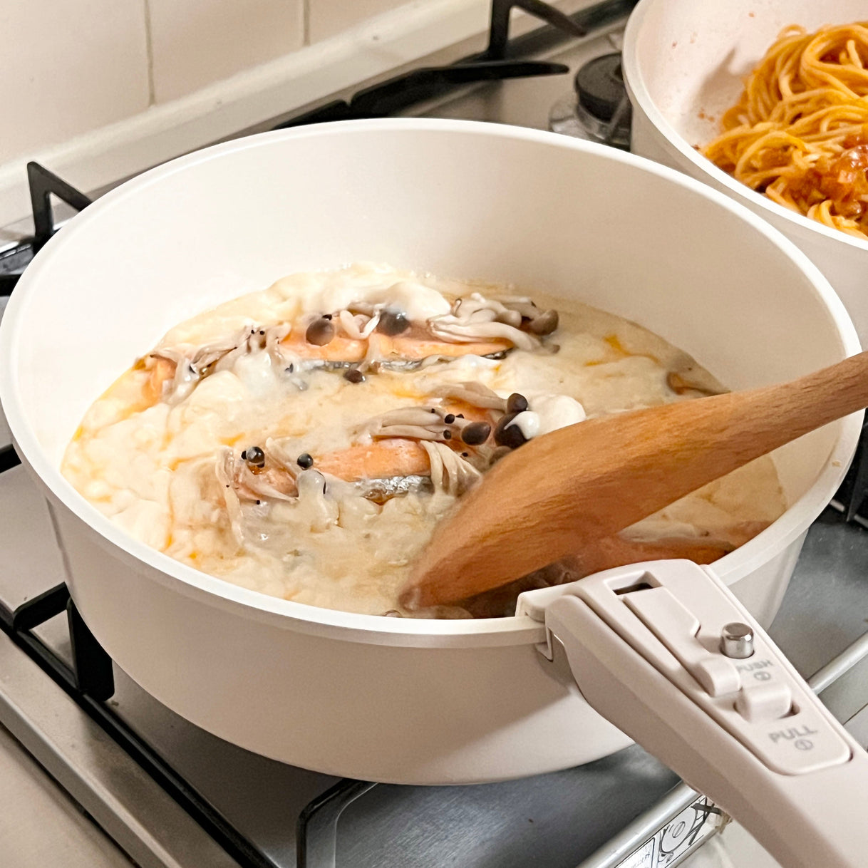 Roomnhome｜取っ手が取れる鍋・フライパン5点セット IH対応