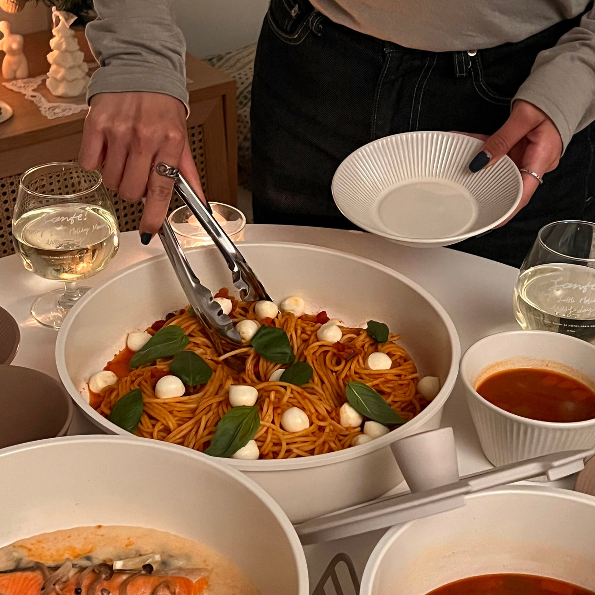 Roomnhome｜取っ手が取れる鍋・フライパン5点セット IH対応