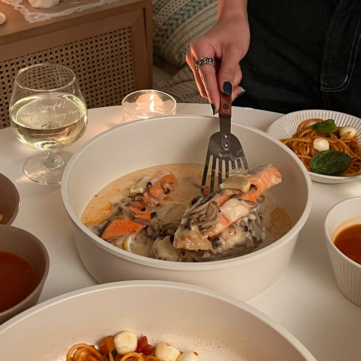 Roomnhome｜取っ手が取れる鍋・フライパン5点セット IH対応