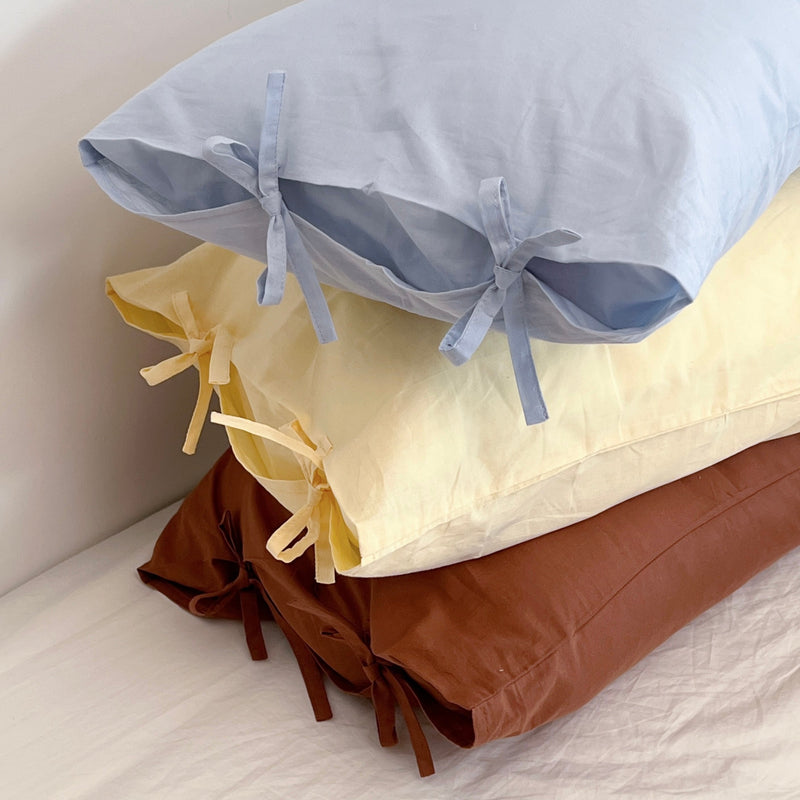 OR-2018-Little Rooms-リボン付き枕カバー｜plain pillow cover -chic color-
