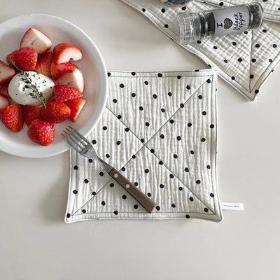 BR-2277-mogwa table-mogwa table キッチンクロス｜black dots kitchencloth