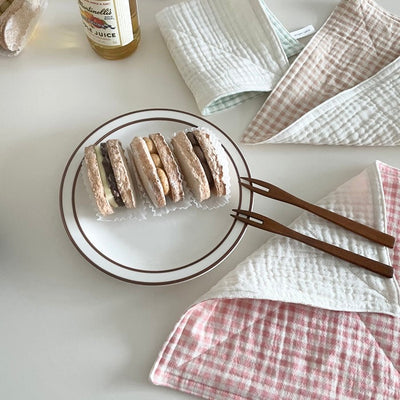 BR-2271-mogwa table-mogwa table キッチンクロス｜check kitchencloth
