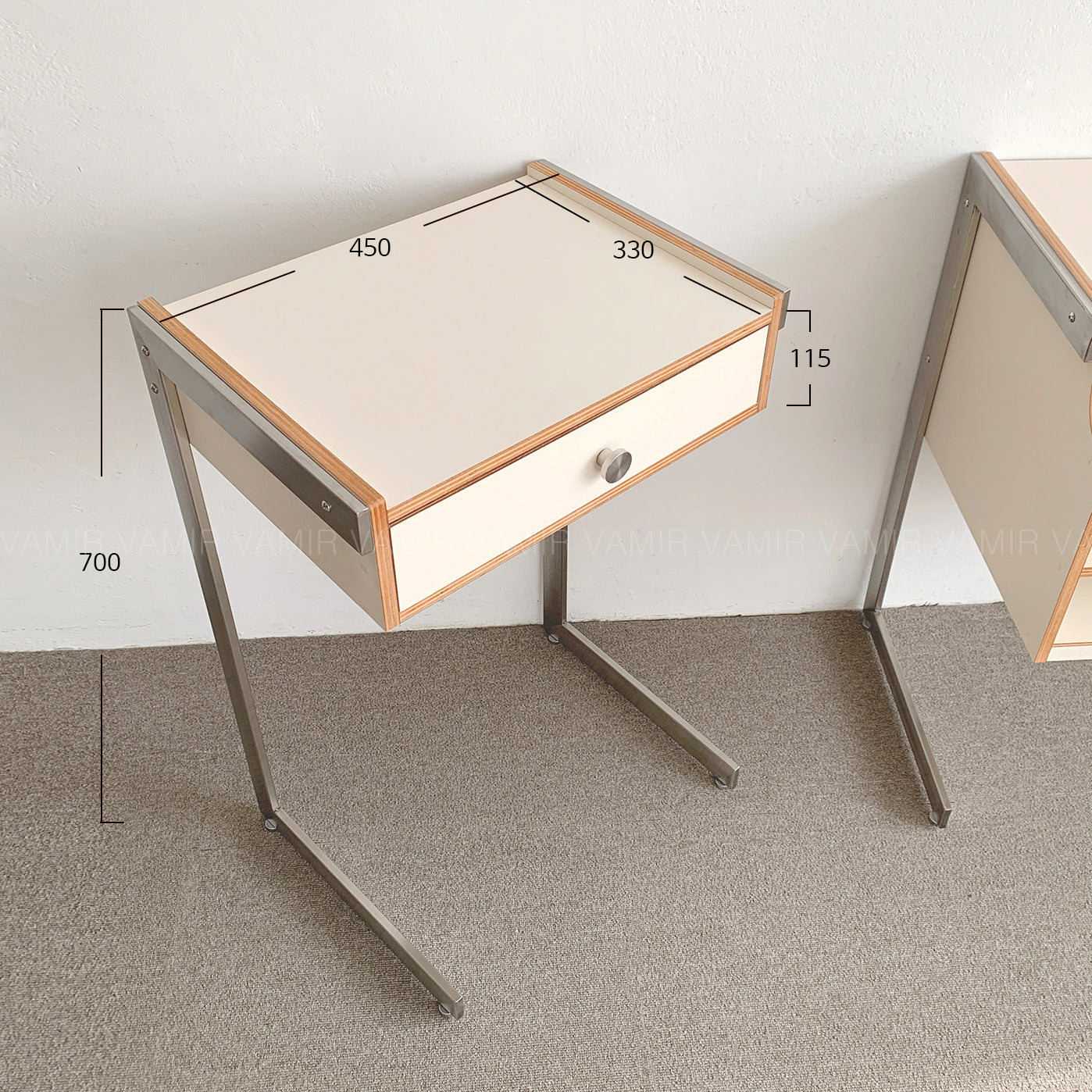 BR-2738-vamir-vamir サイドテーブル｜Morena LP side table（drawer）