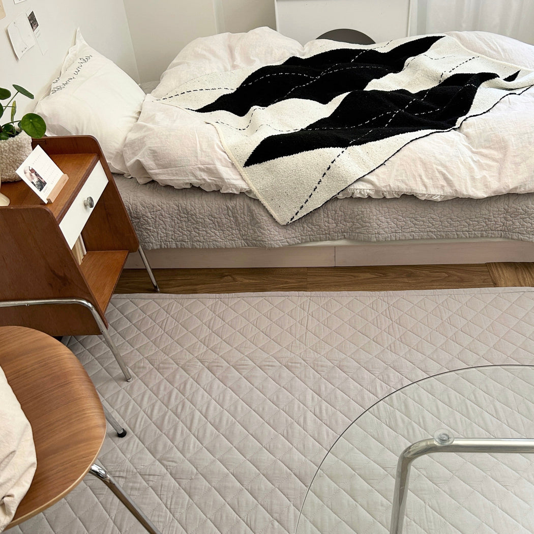 OR-1335-Little Rooms-ふわっと軽やかキルトラグ air rug -nuance color-