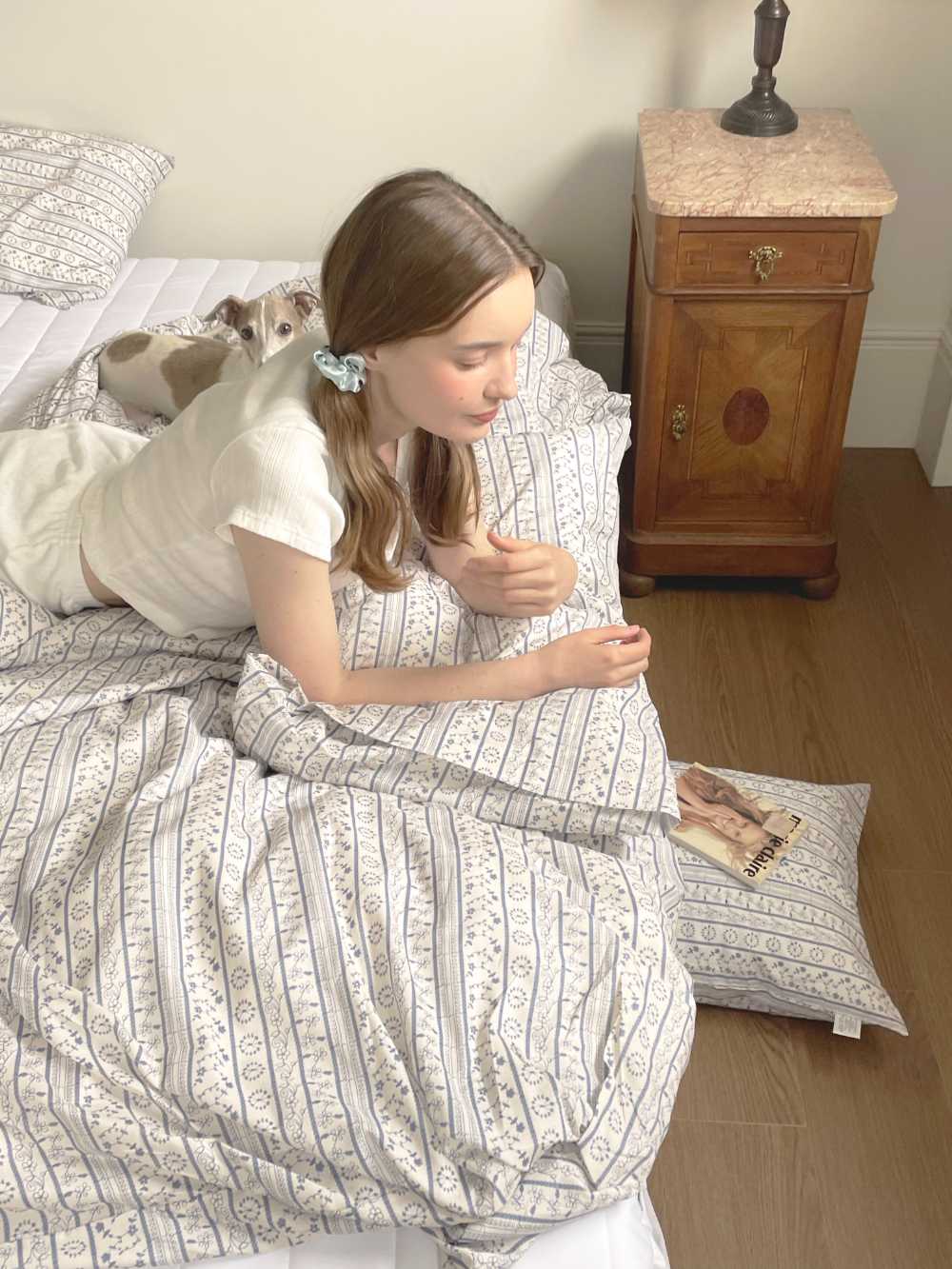 BR-3870-BEURRE BLEU-BEURRE BLEU ベッドカバー｜cottage