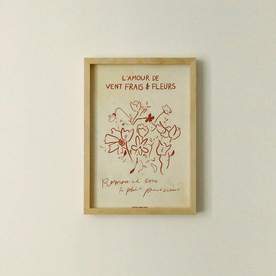 BR-1321-HOTEL PARIS CHILL-HOTEL PARIS CHILL｜These Red Flowers are for Lovers (A3)