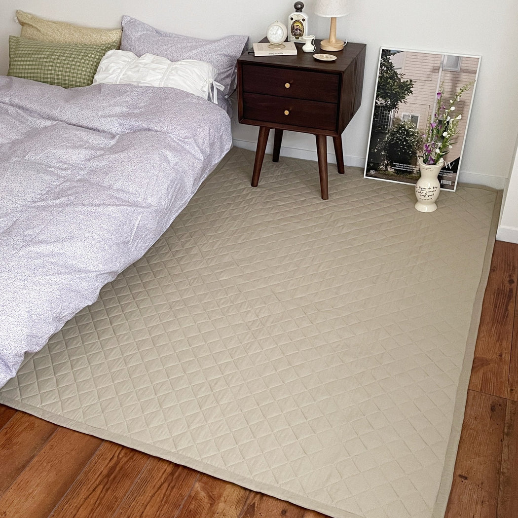 OR-1487-Little Rooms-ふわっと軽やかキルトラグ air rug -chic color-