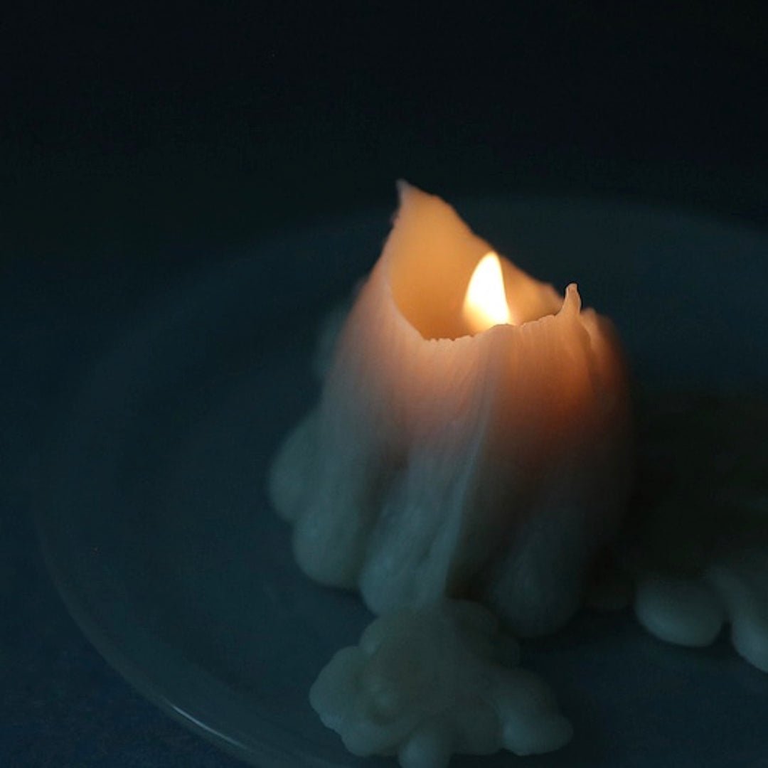 BR-1215-ALLGRAY-ALLGRAY キャンドル｜bear candle