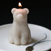 BR-1215-ALLGRAY-ALLGRAY キャンドル｜bear candle