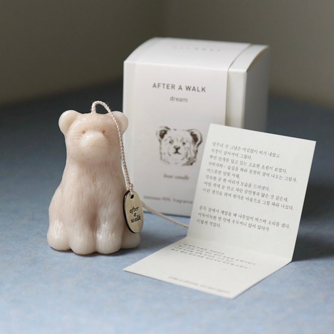 BR-1215-ALLGRAY-ALLGRAY キャンドル｜bear candle