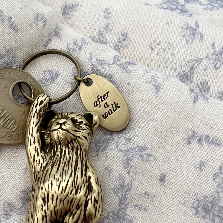 BR-1214-ALLGRAY-ALLGRAY キーリング｜bear keyring