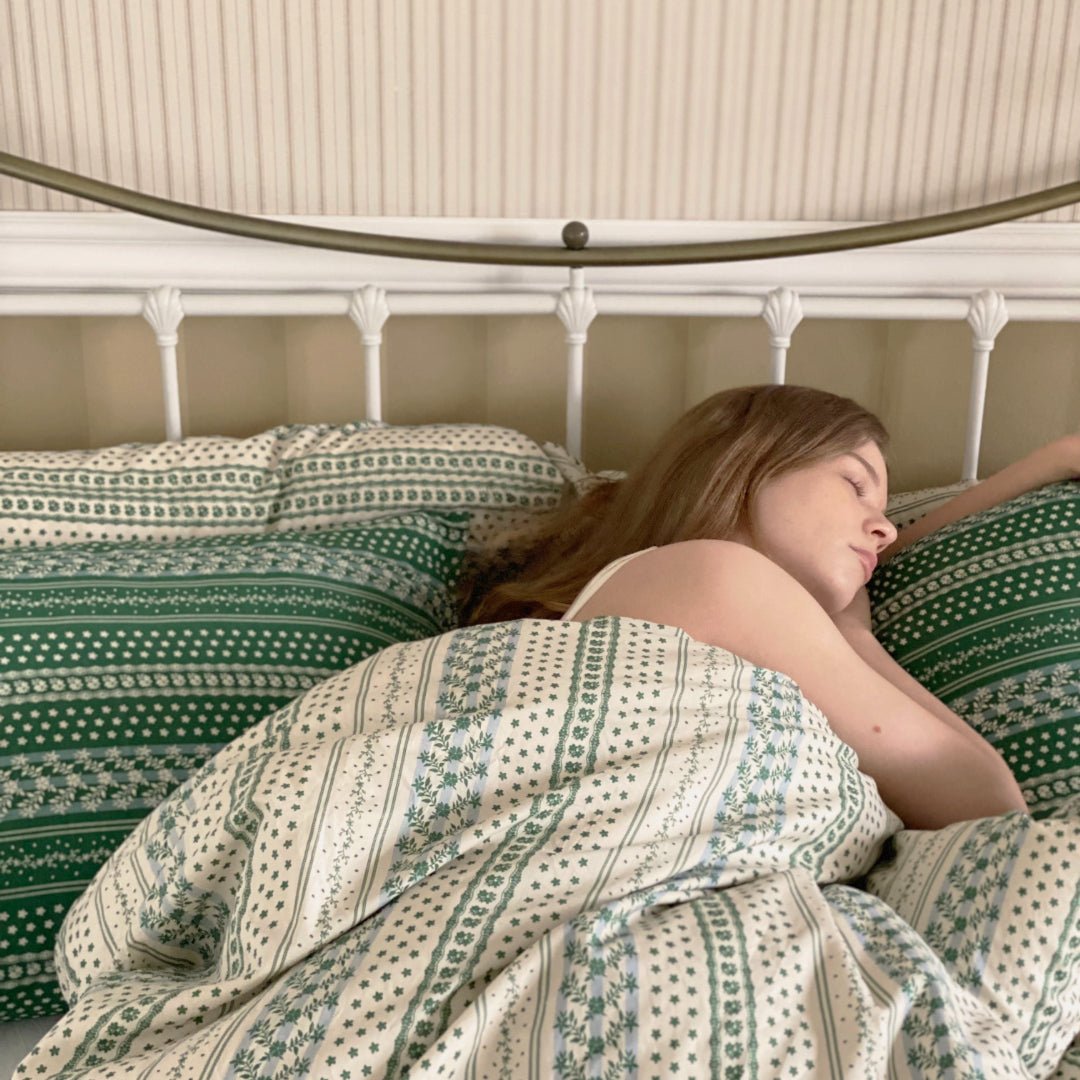 BR-2628-BEURRE BLEU-BEURRE BLEU ベッドカバー｜FOREST（IVORY GREEN）
