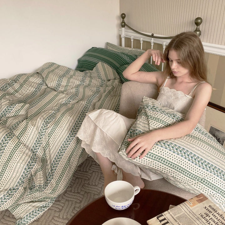 BEURRE BLEU 布団カバー枕カバー｜FOREST（IVORY GREEN）｜シングル