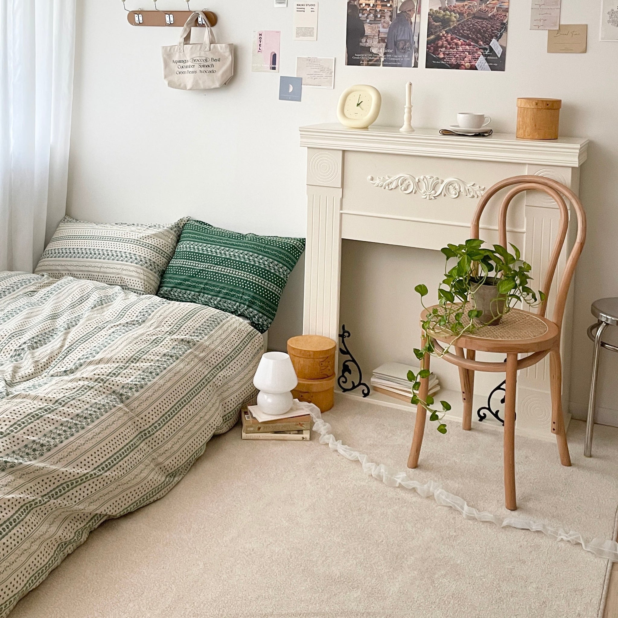 BR-2629-BEURRE BLEU-BEURRE BLEU ベッドカバー｜FOREST（IVORY GREEN）