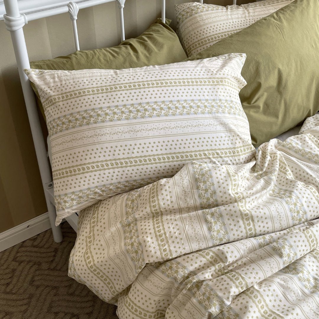 BEURRE BLEU 布団カバー枕カバー｜FOREST（OLIVE）｜シングル｜韓国