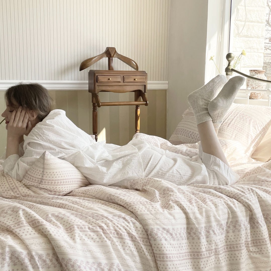 BEURRE BLEU 布団カバー枕カバー｜FOREST（PINK）｜シングル｜韓国