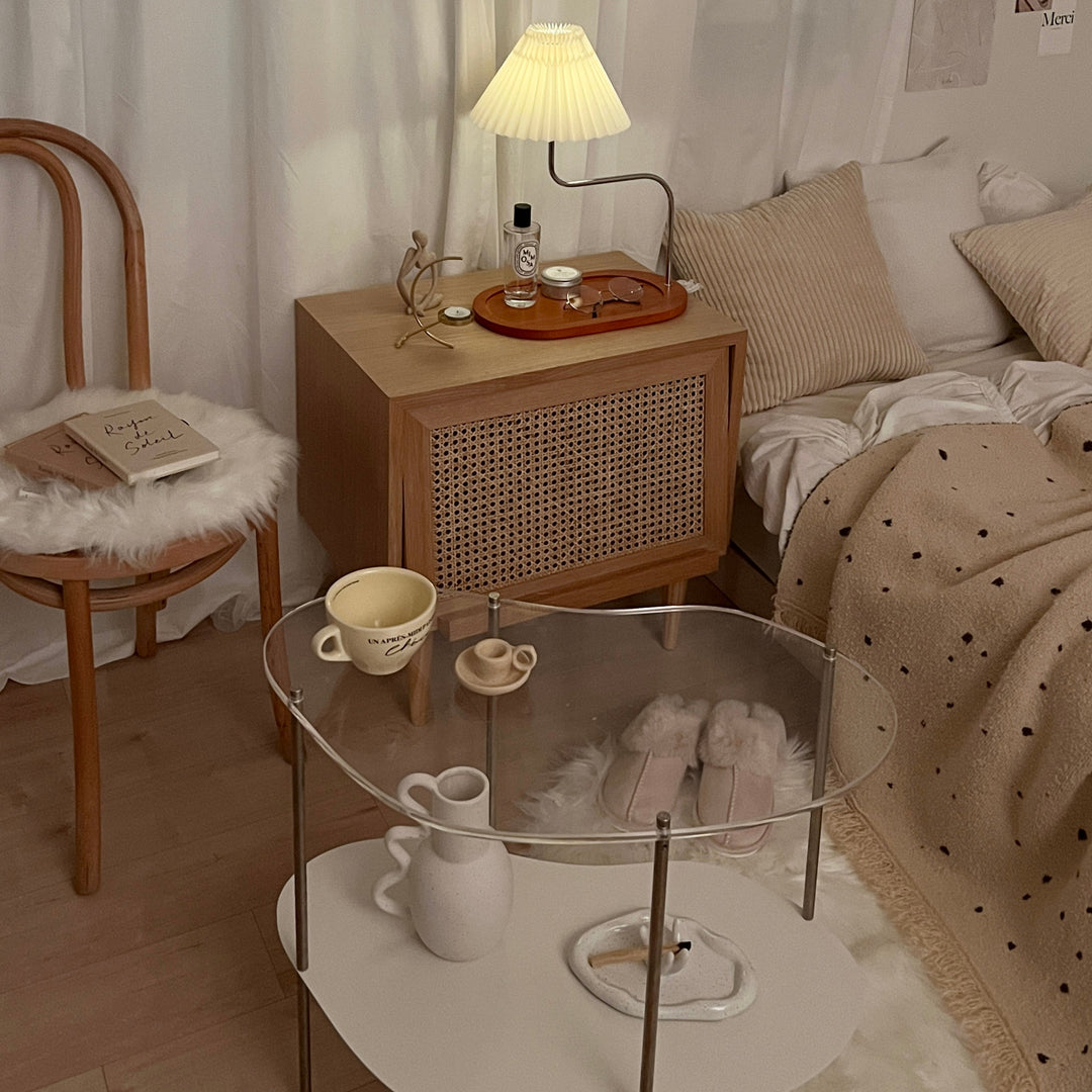 bigストライプコーデュロイクッションカバー｜あったか 冬素材 韓国