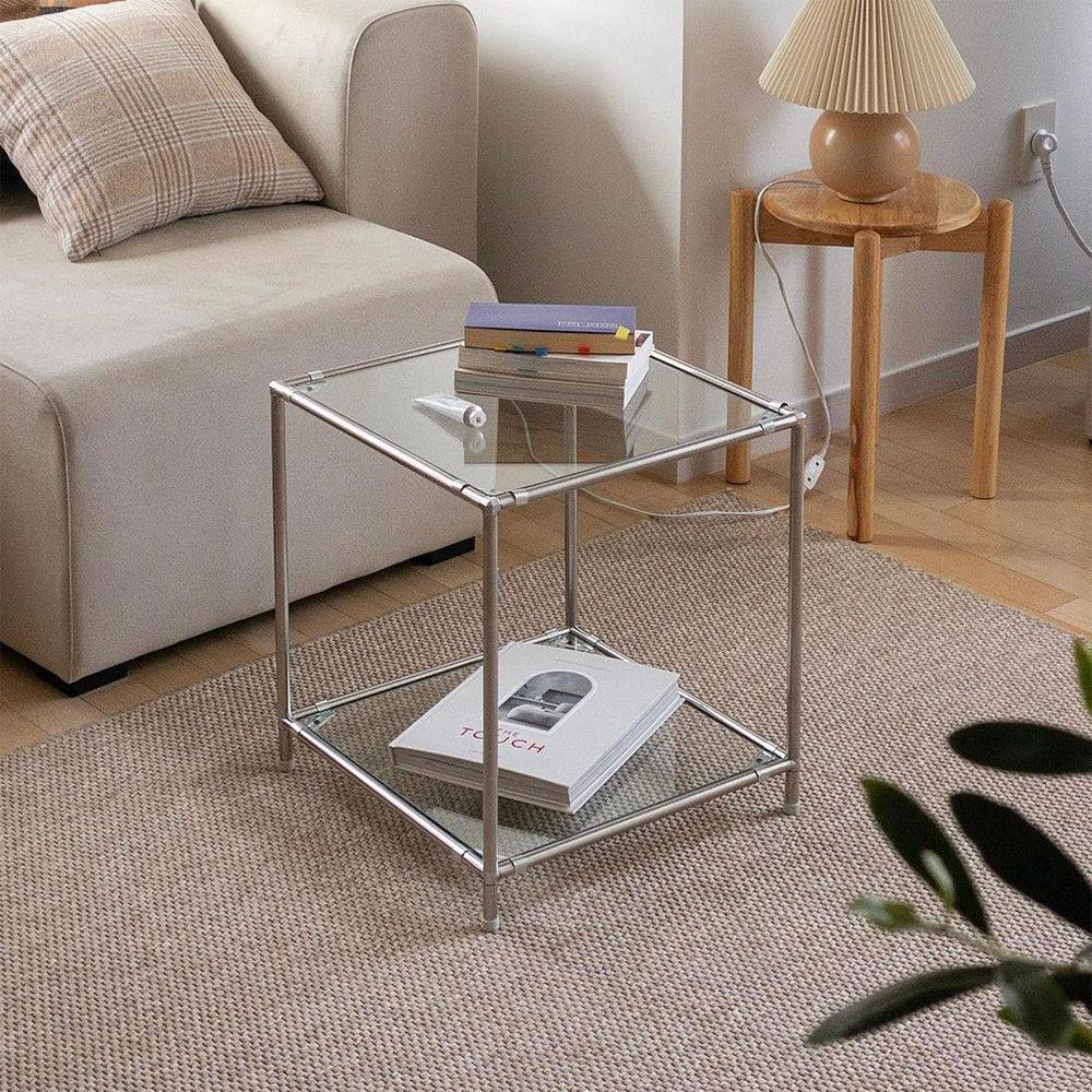 BR-1425-vamir-vamir サイドテーブル｜Stainless Modular Side Table Cube