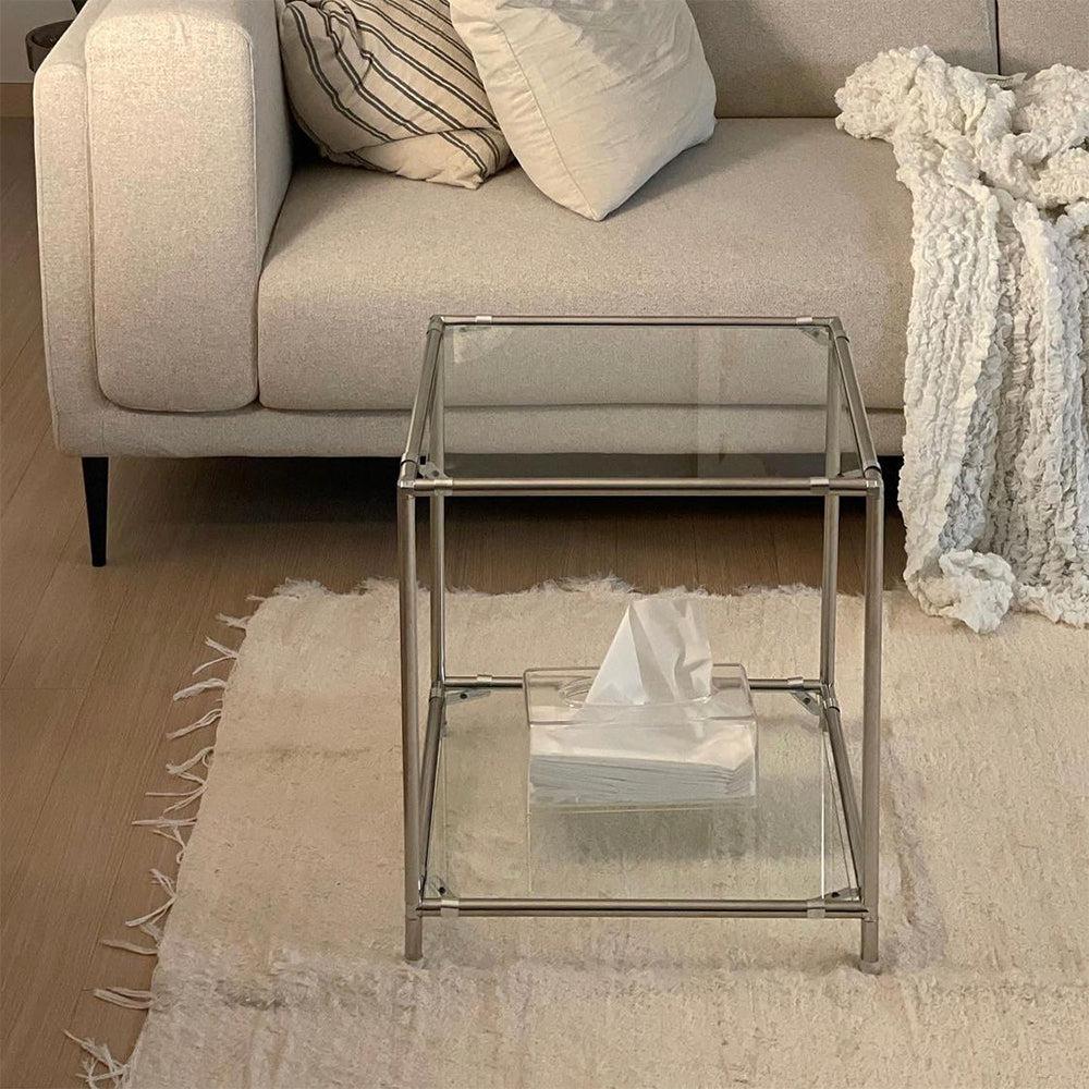 BR-1425-vamir-vamir サイドテーブル｜Stainless Modular Side Table Cube