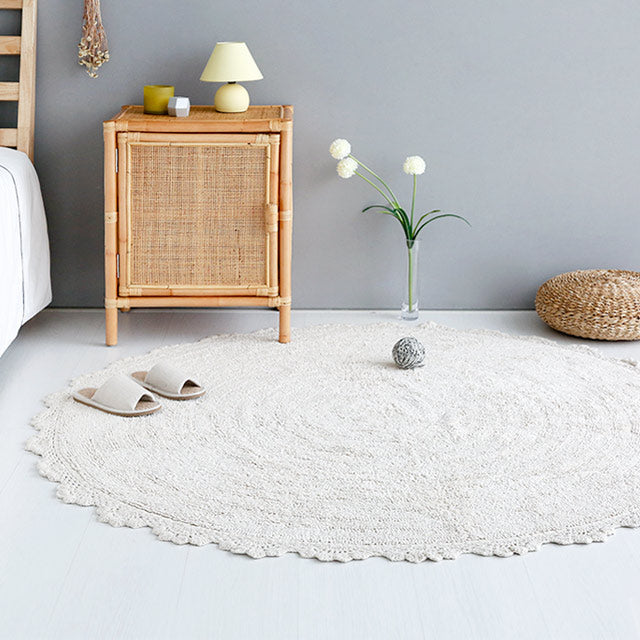 BR-3643-MARKET B-MARKET B｜SUNFLOW 丸型ラグ