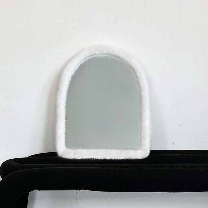 BR-1173-DADAHAUS-DADAHAUS｜FUR FRAME ARCHED MIRROR（LINE）