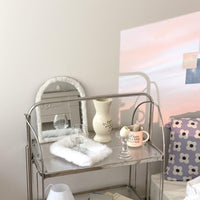 BR-1173-DADAHAUS-DADAHAUS｜FUR FRAME ARCHED MIRROR（LINE）