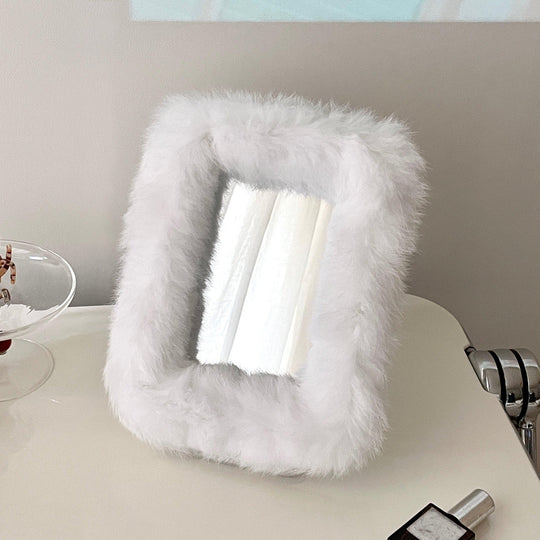 BR-1177-DADAHAUS-DADAHAUS｜FUR FRAME STAND MIRROR