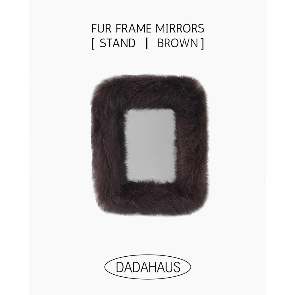 BR-1179-DADAHAUS-DADAHAUS｜FUR FRAME STAND MIRROR