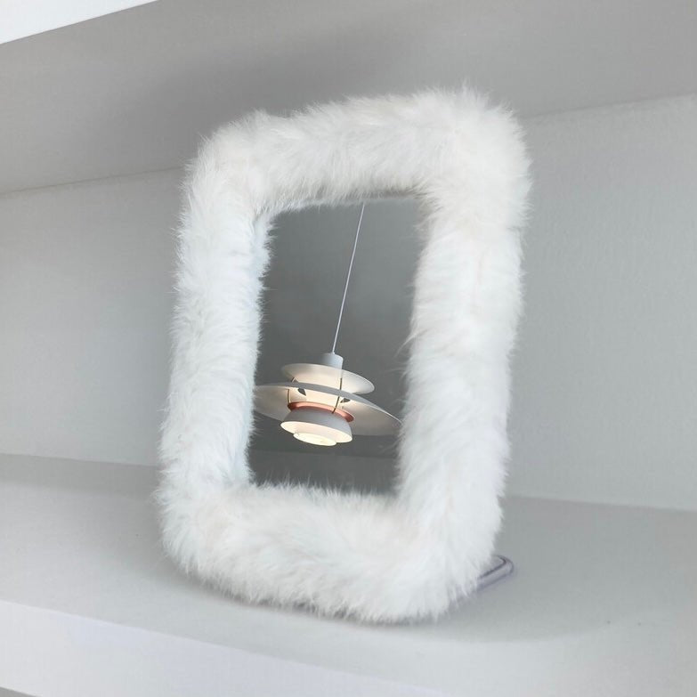 BR-1179-DADAHAUS-DADAHAUS｜FUR FRAME STAND MIRROR