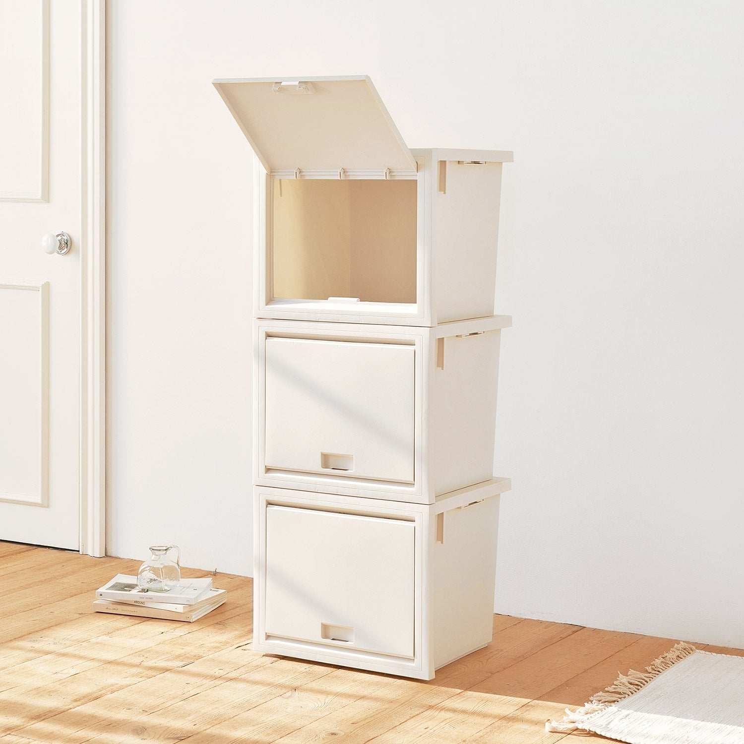 BR-2694-Roomnhome-Roomnhome｜Mild オープンドア収納ボックス 3個セット