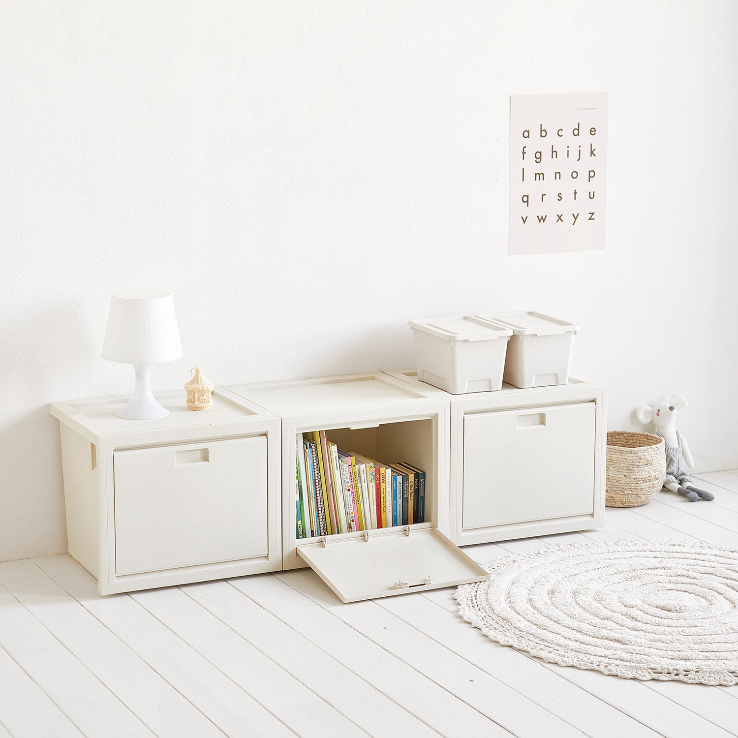 BR-2694-Roomnhome-Roomnhome｜Mild オープンドア収納ボックス 3個セット