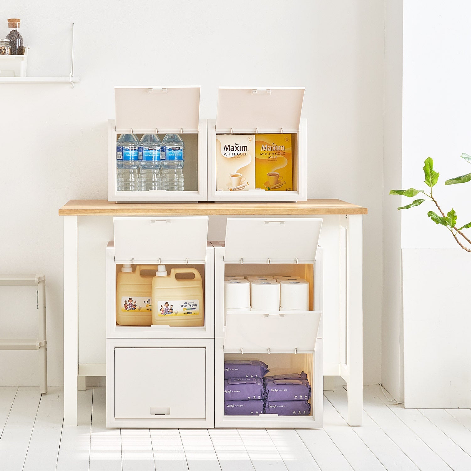 BR-2694-Roomnhome-Roomnhome｜Mild オープンドア収納ボックス 3個セット