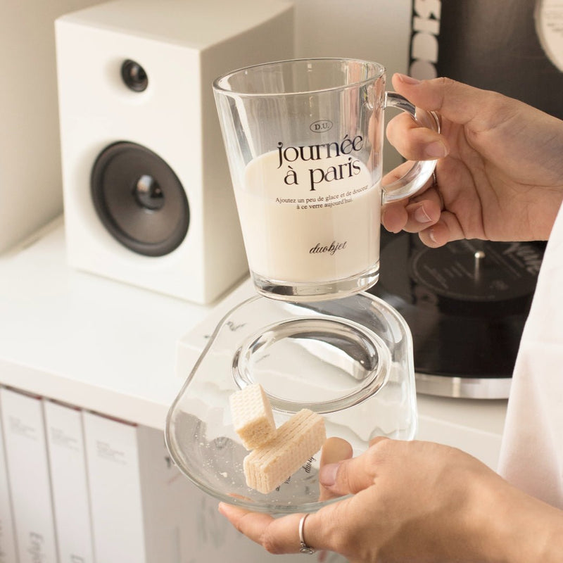 BR-2519-D.U.OBJET-D.U.OBJET｜tray glass mug set