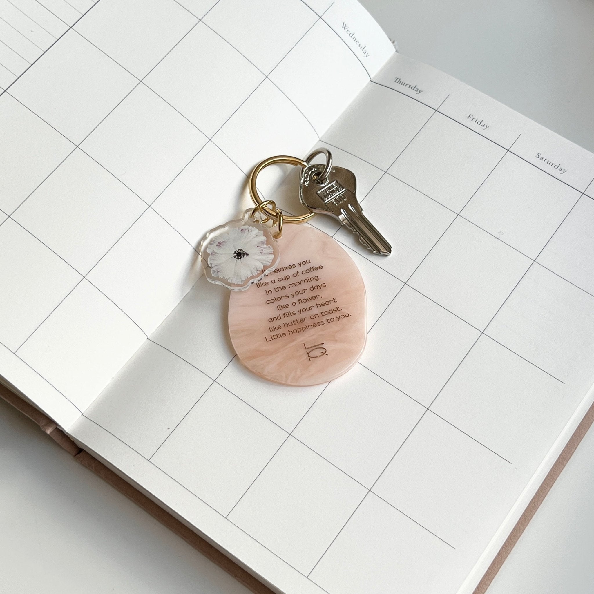 OR-1617-Little Rooms-キーホルダー｜flower motif keyring