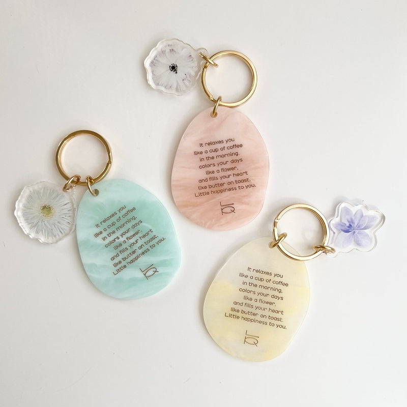 OR-1617-Little Rooms-キーホルダー｜flower motif keyring