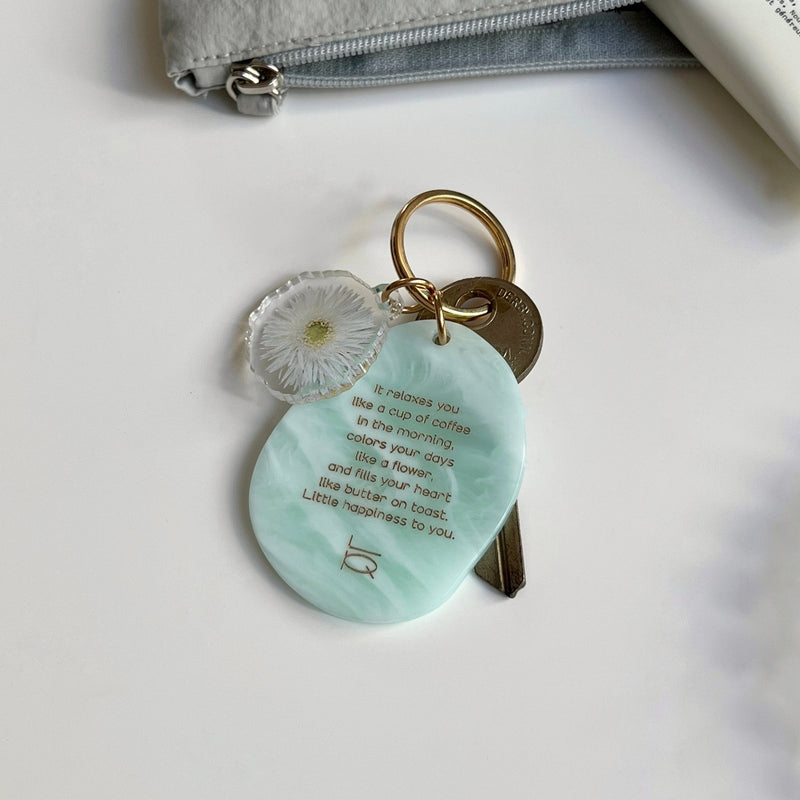 OR-1617-Little Rooms-キーホルダー｜flower motif keyring