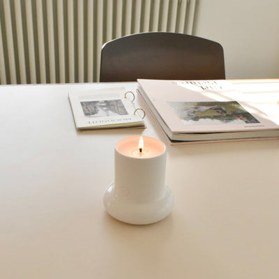 BR-2080-honey flamingo-honey flamingo キャンドル｜Round ceramic candle