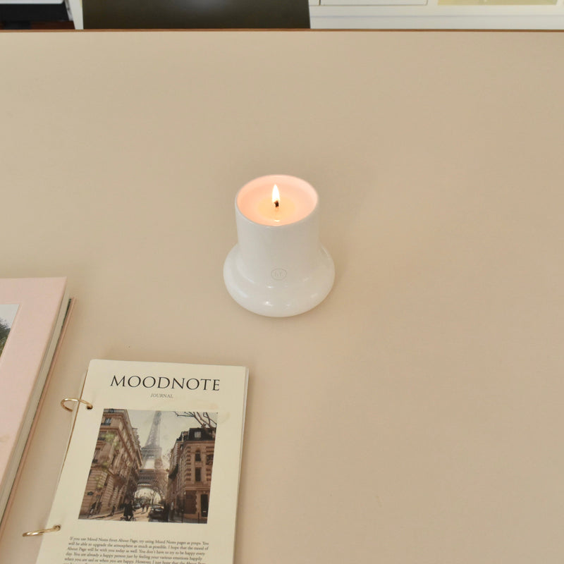 BR-2080-honey flamingo-honey flamingo キャンドル｜Round ceramic candle