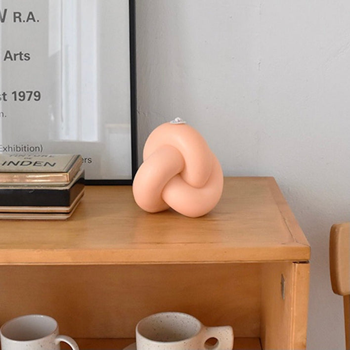 BR-1218-honey flamingo-honey flamingo キャンドル｜Tube knot candle