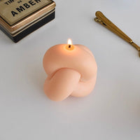 BR-1219-honey flamingo-honey flamingo キャンドル｜Tube knot candle