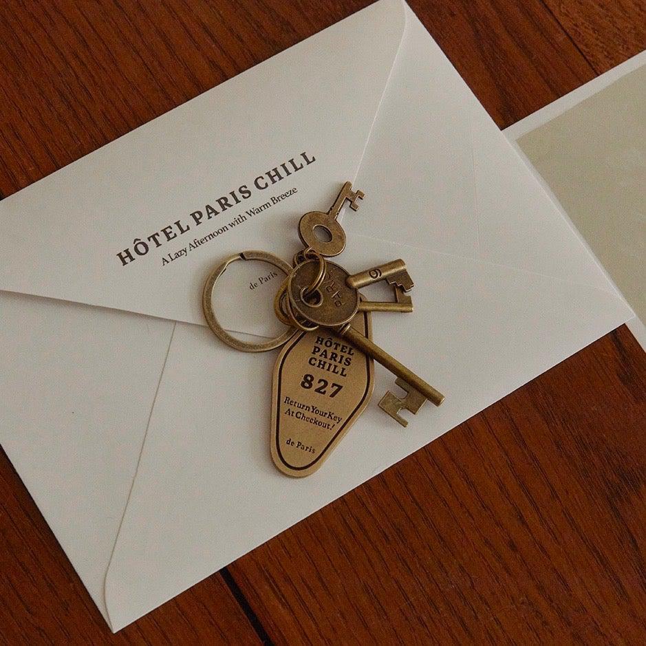 NCB56-00063A-HOTEL PARIS CHILL-HOTEL PARIS CHILL キーホルダー｜827 Hotel Room Keychain