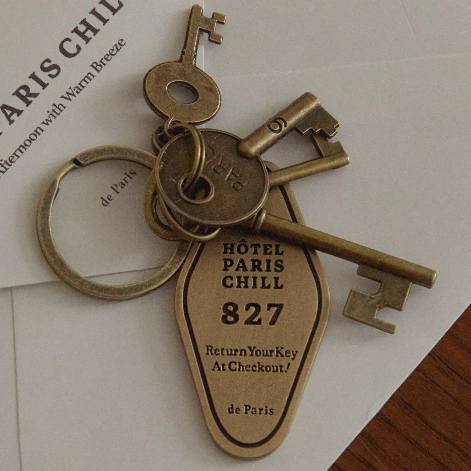 NCB56-00063A-HOTEL PARIS CHILL-HOTEL PARIS CHILL キーホルダー｜827 Hotel Room Keychain