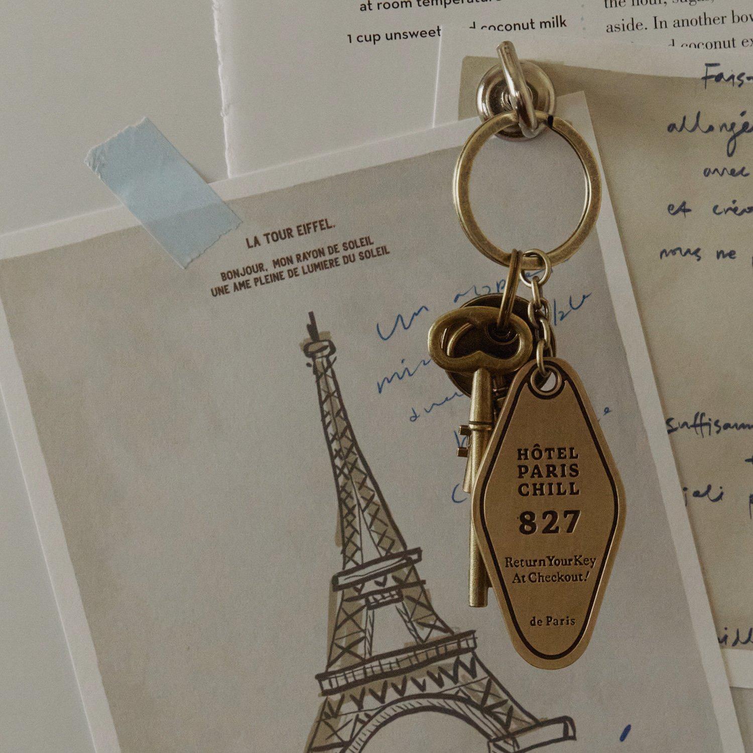 NCB56-00063A-HOTEL PARIS CHILL-HOTEL PARIS CHILL キーホルダー｜827 Hotel Room Keychain