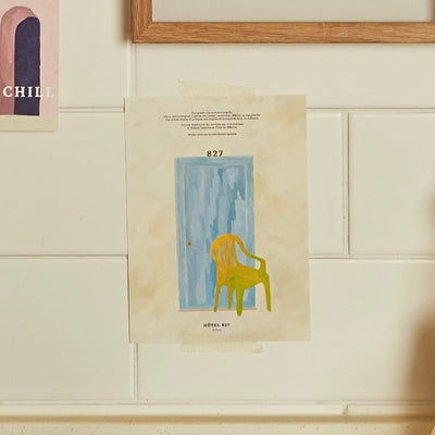 BR-1169 - HOTEL PARIS CHILL - HOTEL PARIS CHILL ポストカード｜The Door with Yellow Chair
