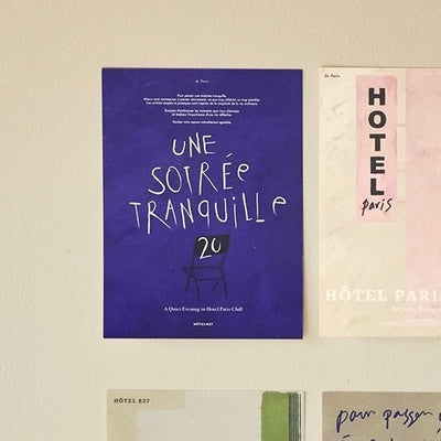 BR-1172 - HOTEL PARIS CHILL - HOTEL PARIS CHILL ポストカード｜A Quiet Night