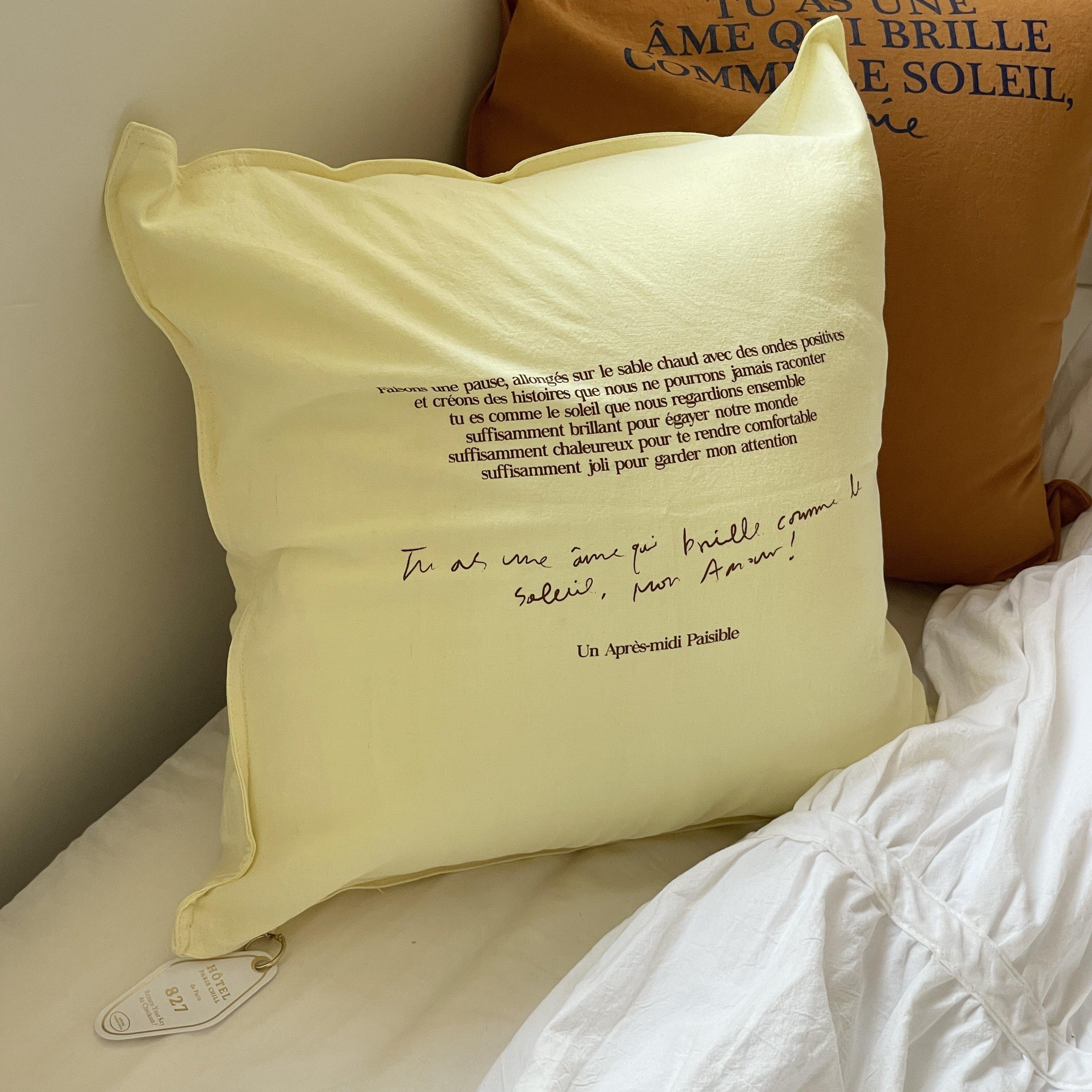 NCB25-00083A-HOTEL PARIS CHILL-HOTEL PARIS CHILL クッションカバー｜Relaxed Cotton-Linen Cushion Cover